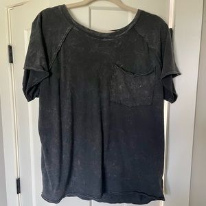 Acid wash black top - Vintage Canvas